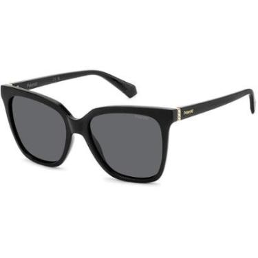 Imagem de Óculos de Sol Polaroid 4155 S X 807 55M9 Preto Polarizado - Preto - Único - Feminino-Feminino