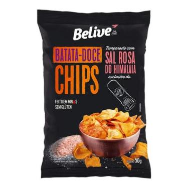 Imagem de Chips de batata doce temp. c/ sal rosa do himalaia 50g belive
