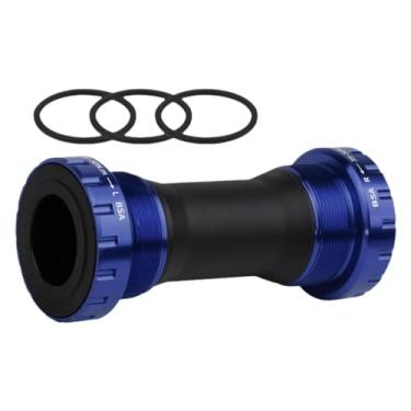 Imagem de Pegciuho Caixa de Movimento Central de Bicicleta, Rolamentos de Pedivela Tipo Rosca, Caixa de Movimento Central de Bicicleta BB para Bicicleta de Estrada de Mo, Azul