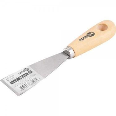 Imagem de Espátula Betumadeira Aço Carbono 1.1/2 3,8Cm Cabo Madeira - - Nove54