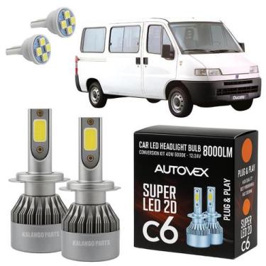 Imagem de Lâmpada Farol Baixo LED H7 Super Branca Ducato 2005 A 2016 - Autovex