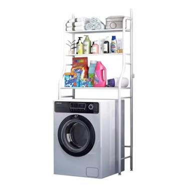 Imagem de Prateleira Multiuso Suporte para Maquina De Lavar Banheiro Aço Premium