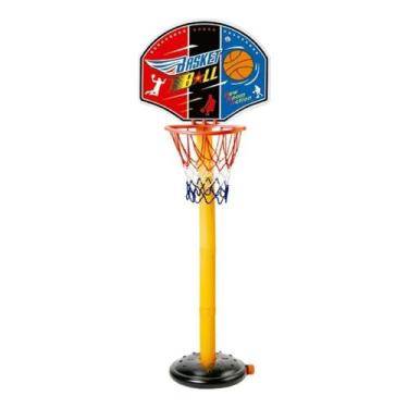 Imagem de Cesta Basquete Infantil Importway Com Bola Completo