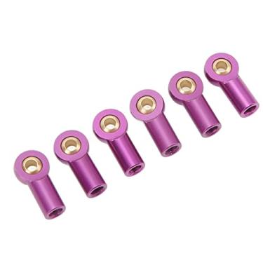 Imagem de OKJHFD 6pcs aleación de aluminio m3 enlace de enlace de enlace de la barra de la barra de la bola de la bola para 1/10 RC CAR LINK ATE Varilla del extremo Bola Conyador del (Púrpura)