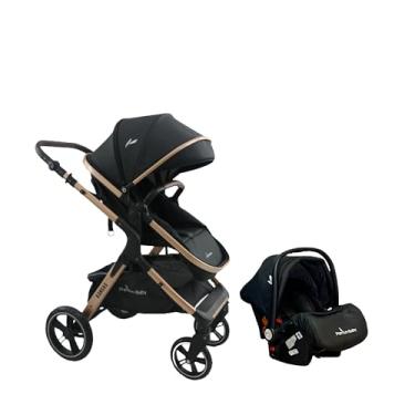 Imagem de Premium Baby Carrinho Travel System Kansas Gold Preto