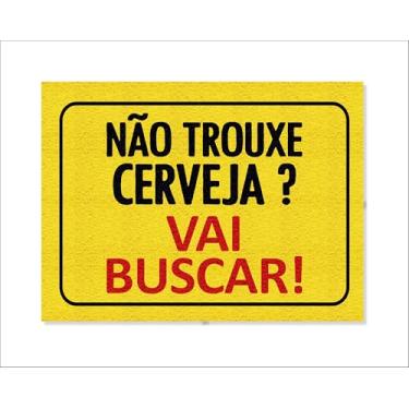 Imagem de CAPACHO NÃO TROUXE CERVEJA VAI BUSCAR (MOLDURA - AMARELO)
