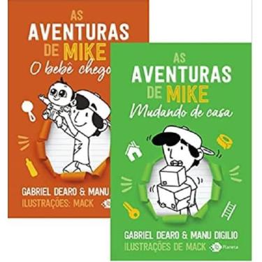 Imagem de KIT 2 LIVROS AS AVENTURAS DE MIKE O Bebê Chegou +  Mudando de Casa