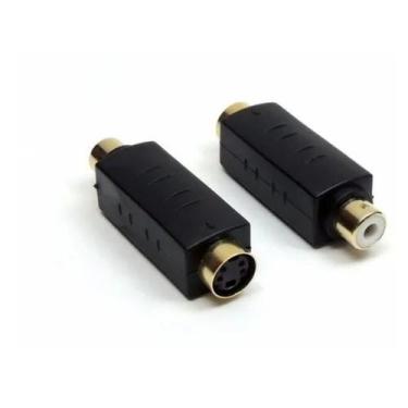 Imagem de Adaptador Conector Star Cable Jack Svhs Femea X Plug Rca Fem