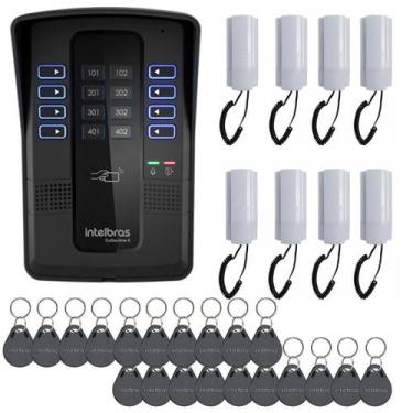 Imagem de Kit Completo Porteiro Coletivo Collective 8 Pontos Intelbras