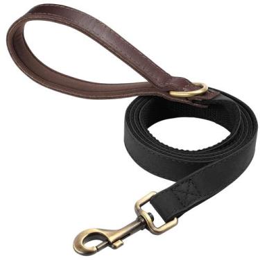 Imagem de Dog Leash Didog PU Leather para cães pequenos, médios e grandes