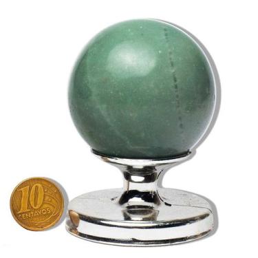 Imagem de 01 Esfera Quartzo Verde Natural 7 a 12cm 200 a 300g Tipo B - Cristaisd