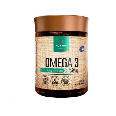 Imagem de Omega 3 TG Ultra Concentrado Nutrify 120 Cápsulas, 168g, Sem sabor