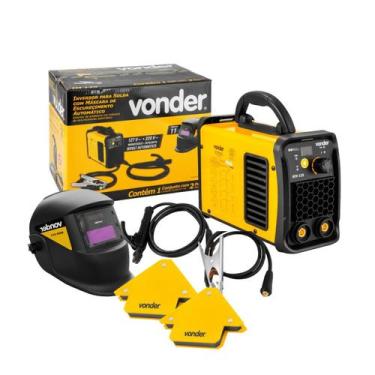 Imagem de Maquina Inversora Solda Bivolt IM125 + 2 Esquadros VONDER