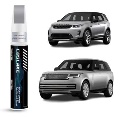 Imagem de COSLAKE Tinta de retoque de carro (Hakuba Silver (2459/1DU/MGH)) para Landrover, kit de reparo de arranhões de pintura de carro, solução rápida e fácil de reparar, caneta removedor de arranhões com 2