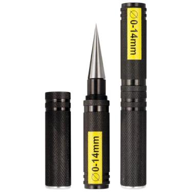 Imagem de Eyech 2 Pack 0-14mm RC Body Reamer Tool with Precision Scale – High-Strength Aluminum Expanding Hole Puncher Opener Reamer for RC Car Shell, Plastic Sheet, Aircraft Model, DIY Projects (Black)