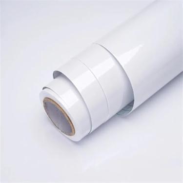 Imagem de Papel De Parede 80 Cm De Largura Mármore Papel De Parede Autoadesivo Adesivos De Parede De Vinil Papel De Contato à Prova D'água Para Cozinha Filme Decor, Shiny White, 40cmx100cm