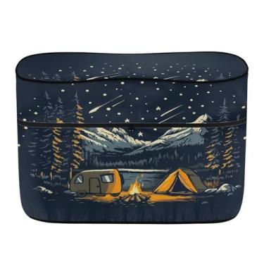 Imagem de Whosucclay Capa de trailer para campista, tampa dupla de tanque de gás propano de 13,6 kg resistente ao clima capa de cilindro de gás acessórios para acampamento ao ar livre sob as estrelas