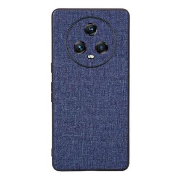 Imagem de Capas Compatível com Honor Magic5,Design de padrão de tela,Pproteção completa de 360°,Pplástico macio,Proteção contra queda-Blue