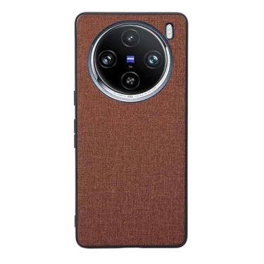 Imagem de Capas Compatível com VIVO X100 PRO,Design de padrão de tela,Pproteção completa de 360°,Pplástico macio,Proteção contra quedaBrown