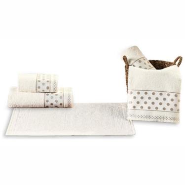 Imagem de Kit Toalha Banhão 5Pç Gigante Grossa Romance Algodão Egipcio