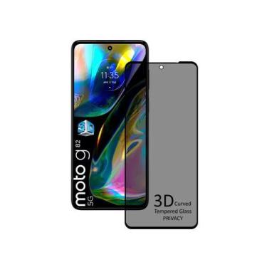 Imagem de 2x Películas 3d Privativa Anti Espião Moto G82 Full 5G Anti Spy - LXL