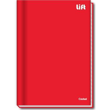 Imagem de Caderno Brochurão Capa Dura 1 Matéria - 48 Folhas - Lift Vermelho - Credeal