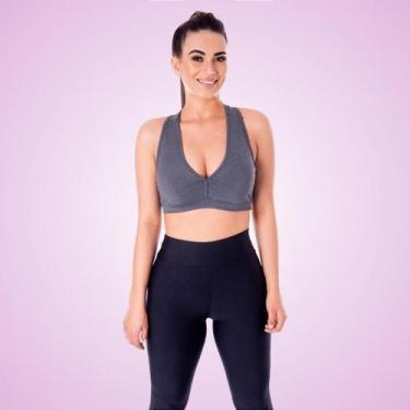 Imagem de Top Sport Cinza com Bojo - Vimo, P, Cinza
