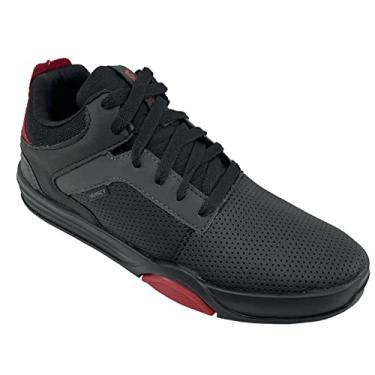 Imagem de Tênis Vanscy Flame Casual Masculino - Preto e Vermelho - 39