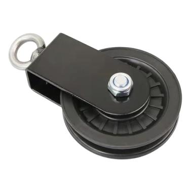 Imagem de menolana Polia de fitness, cabo de polia, roda, treino de fitness resistente, liga de alumínio silenciosa, acessórios de anel superior giratórios em 360 graus