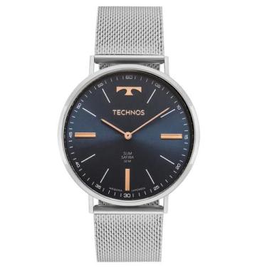 Imagem de Relógio Technos Slim 2025LUE/1A Prata Masculino