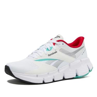 Imagem de Reebok Tênis de corrida feminino Zig Dymanica 5, branco/branco/AI Aqua, 42