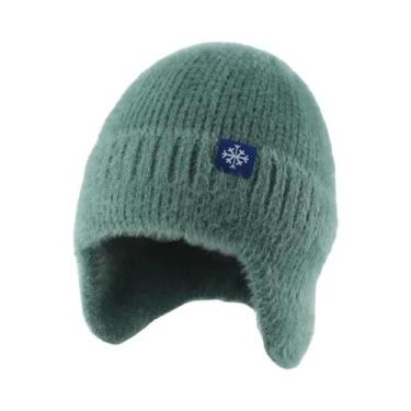 Imagem de Chapéu de Inverno Feminino de Malha com Pele Sintética - Quente e Maci