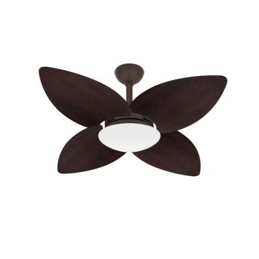 Imagem de Ventilador Teto Marrom Winds 4 Pás Palha Turbo Ventax 220V