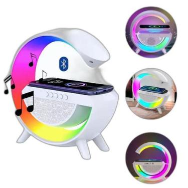 Imagem de Caixa De Som Bluetooth Carregador Indução Abajur - Yn-2209
