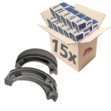Imagem de Kit Atacado 15 Lonas Patim de Freio - A2u Parts - Honda Cg Fan Titan S