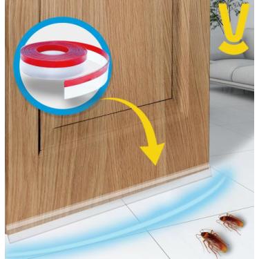 Imagem de Veda Porta E Frestas 3 Metros PROTEGE DE Insetos Poeira Barata escorpi