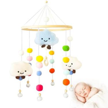 Imagem de Mobile Para Berço Estokids Nuvens De Pelúcia Interativo Gira