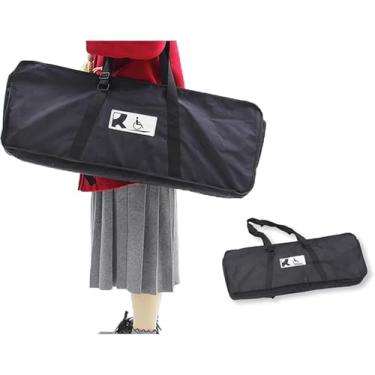 Imagem de Rampa De Limiar Antiderrapante, Bolsa De Armazenamento De Rampa De Cadeira De Rodas De Alumínio Portátil Bolsa De Conveniência, Black, 4ft