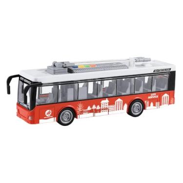 Imagem de DM Toys Carrinho Fricção Ônibus Luz e Som 28,3cm Cores Sortidas