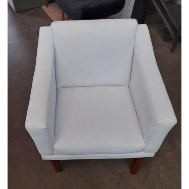 Imagem de Kit 2 poltronas Agatha Para Sala e Quarto Confortavel - Branco - In-9 