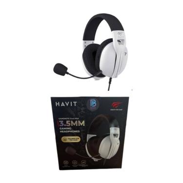 Imagem de Headset Gamer Havit Fuxi-h5 3.5mm Driver 50mm Preto/branco
