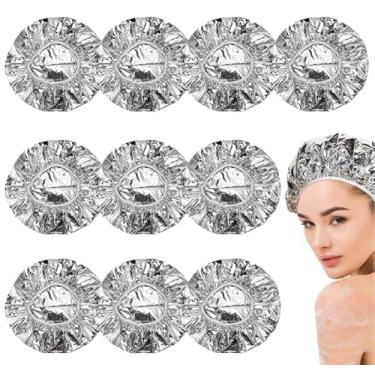 Imagem de Touca Térmica Metalizada para Hidratação Capilar | Cabelos Mais Saudáveis e Brilhantes | 1 unidade ou Kit com 10 unidades (Kit com 10 unidades)