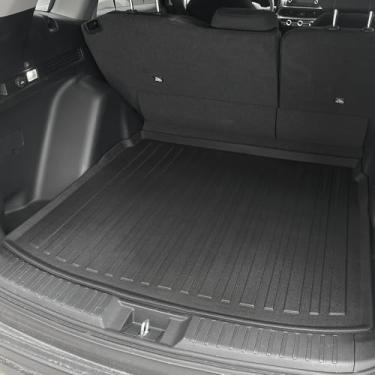 Imagem de Forro de carga premium para Honda CR-V 2023-100% de proteção - Tapete de porta-malas de carro de ajuste personalizado - Tapete de carga preto fácil de lavar e para todas as estações - Forro de porta-malas medido a laser para Honda CR V (deck superior)