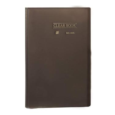 Imagem de Pasta Catálogo Clear Book 40 Sacos Ofício Polipropileno