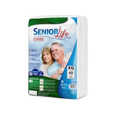 Imagem de Fralda Geriátrica Senior Life Plus XG - 40 Unidades