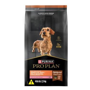 Imagem de PRO PLAN® Sensitive Skin Ração Seca para Cães Adultos Minis & Pequenos Salmão 2,5kg