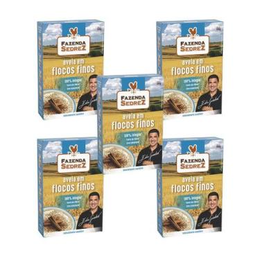 Imagem de Combo Aveia Flocos Finos 165g Fazenda Sedrez - 5 unid