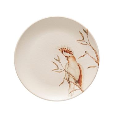 Imagem de Prato De Sobremesa Copa E Cia Aquarelle Em Cerâmica Cacatua