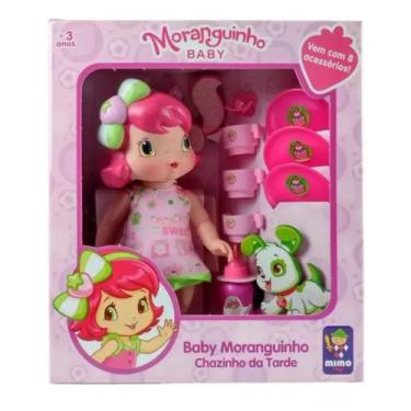 Imagem de Brinquedo Infantil Baby Boneca Moranguinho Chazinho da Tarde Mimo 4003