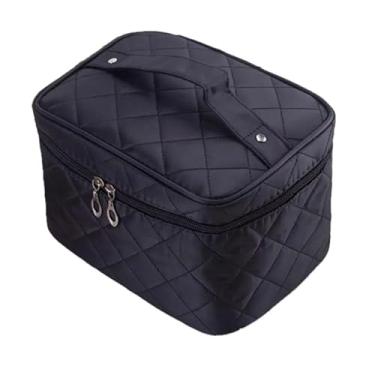 Imagem de Bolsa de Maquiagem Organizadora de Maquiagem e Cosméticos Estojo Grande (Preto)